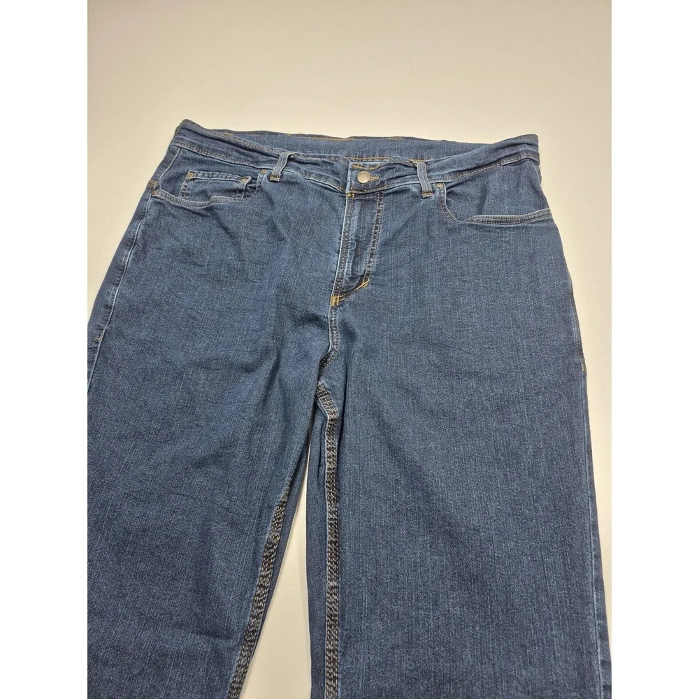 Origin Delta 68 Legit Fit Jeans Mens 40x36 Blue Straight Stretch Denim Made USA